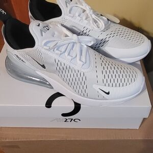 Nike Air Max 270 White Black Men's Athletic Shoes